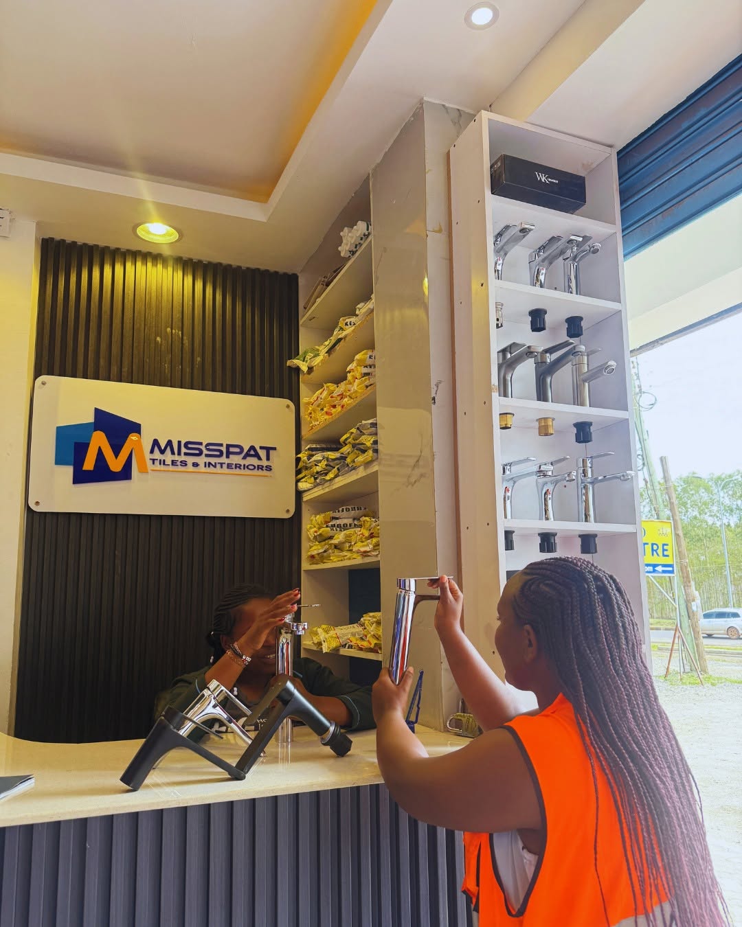 MissPat Showroom Counter & Displays